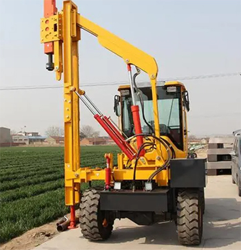 高速公路波形護欄打樁機施工經驗g